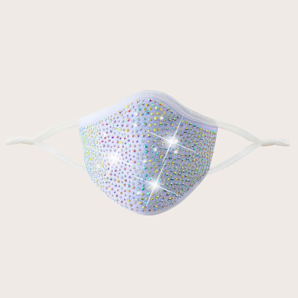 Rhinestone Filter Face Mask w/2 filters